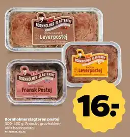 Netto Bornholmerslagteren postej, DKK 16 tilbud
