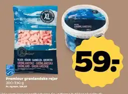 Netto Premieur grønlandske rejer, DKK 59 tilbud
