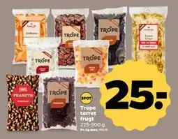 Netto Trope tørret frugt, DKK 25 tilbud