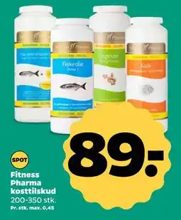 Netto Fitness Pharma kosttilskud, DKK 89 tilbud