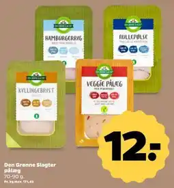 Netto Den Grønne Slagter pålæg, DKK 12 tilbud