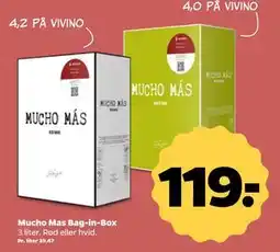 Netto Mucho Mas Bag-in-Box, DKK 119 tilbud