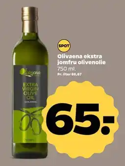 Netto Olivaena ekstra jomfru olivenolie, DKK 65 tilbud
