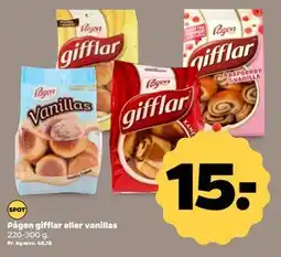 Netto Pågen gifflar eller vanillas, DKK 15 tilbud