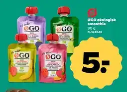 Netto ØGO økologisk smoothie, DKK 5 tilbud