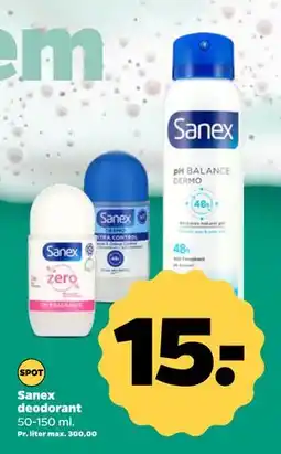 Netto Sanex deodorant, DKK 15 tilbud
