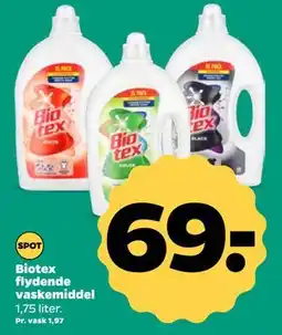Netto Biotex flydende vaskemiddel, DKK 69 tilbud