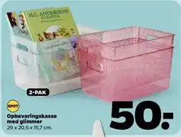 Netto Opbevaringskasse med glimmer, DKK 50 tilbud