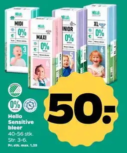 Netto Hello Sensitive bleer, DKK 50 tilbud