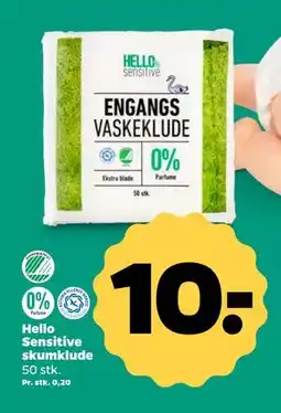 Netto Hello Sensitive skumklude, DKK 10 tilbud