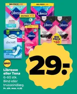 Netto Libresse eller Tena, DKK 29 tilbud
