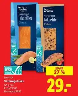 Lidl Varmrøget laks, DKK 29 tilbud