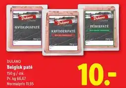 Lidl Belgisk paté, DKK 10 tilbud