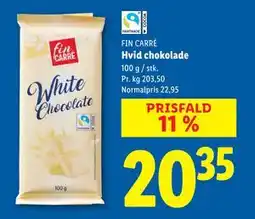 Lidl Hvid chokolade, DKK 20.35 tilbud