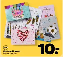 Netto Kort med kuvert, DKK 10 tilbud