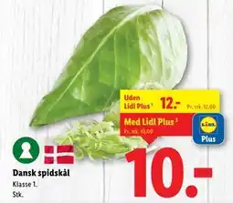 Lidl Dansk spidskål, DKK 12, App-pris tilbud