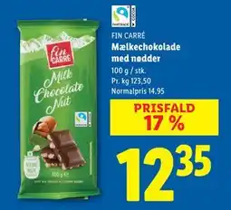 Lidl Mælkechokolade med nødder, DKK 12.35 tilbud