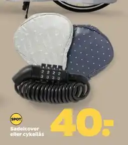 Netto Sadelcover eller cykellås, DKK 40 tilbud