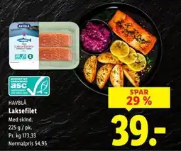Lidl Laksefilet, DKK 39 tilbud