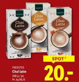 Lidl Chai latte, DKK 20 tilbud