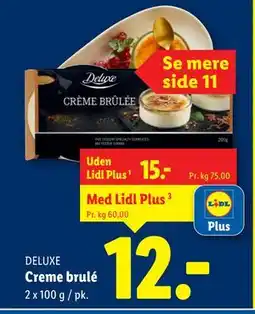 Lidl Creme brulé, DKK 15, App-pris tilbud