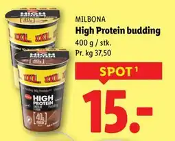Lidl High Protein budding, DKK 15 tilbud