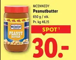 Lidl Peanutbutter, DKK 30 tilbud
