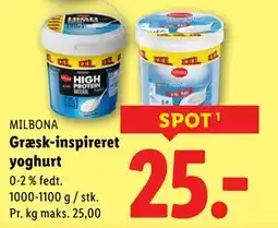 Lidl Græsk-inspireret yoghurt, DKK 25 tilbud