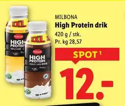 Lidl High Protein drik, DKK 12 tilbud