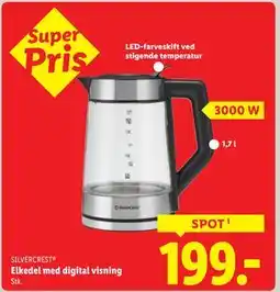 Lidl Elkedel med digital visning, DKK 199 tilbud