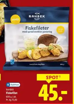 Lidl Fiskefilet, DKK 45 tilbud