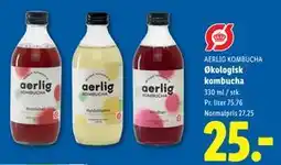 Lidl Økologisk kombucha, DKK 25 tilbud