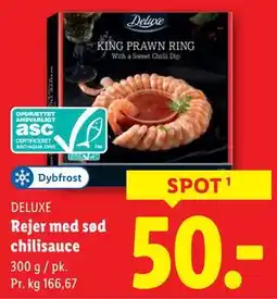 Lidl Rejer med sød chilisauce, DKK 50 tilbud
