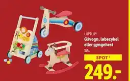 Lidl Gåvogn, løbecykel eller gyngehest, DKK 249 tilbud