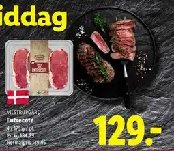 Lidl Entrecote, DKK 129 tilbud