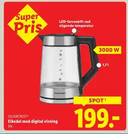 Lidl SILVERCREST® Elkedel med digital visning tilbud