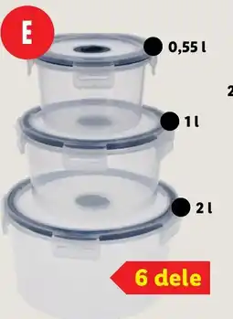 Lidl Sæt med mikroovnsbeholdere tilbud