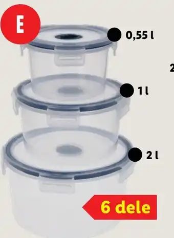 Lidl Sæt med mikroovnsbeholdere tilbud