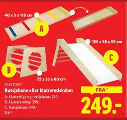 Lidl PLAYTIVE® Rutsjebane eller klatreredskaber tilbud