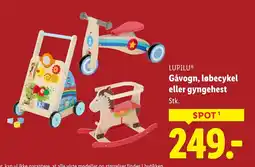 Lidl LUPILUⓇ Gåvogn, løbecykel eller gyngehest tilbud