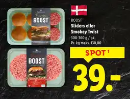 Lidl BOOST Sliders eller Smokey Twist tilbud