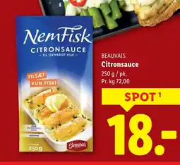 Lidl BEAUVAIS Citronsauce tilbud