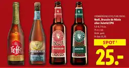 Lidl GRIMBERGEN/LEFFE/CARLSBERG Noël, Brassin de Nöele eller Juletid IPA tilbud