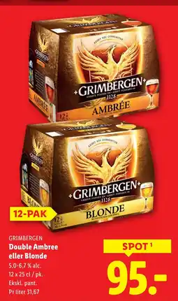 Lidl GRIMBERGEN Double Ambree eller Blonde tilbud