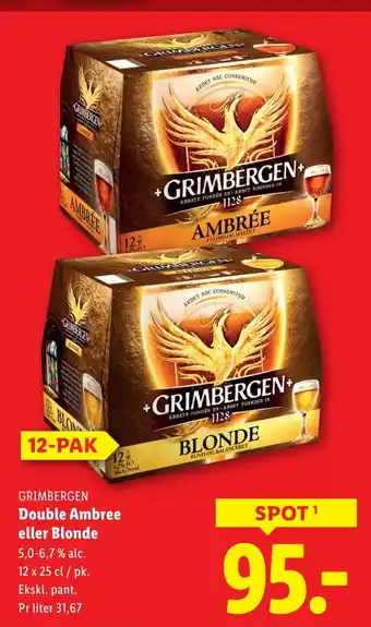 Lidl GRIMBERGEN Double Ambree eller Blonde tilbud