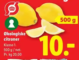 Lidl Økologiske citroner tilbud
