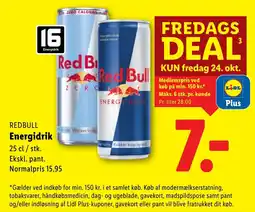 Lidl REDBULL Energidrik tilbud
