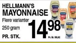 ABC Lavpris Hellmann's mayonnaise tilbud