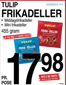ABC Lavpris Dybfrost tulip frikadeller tilbud