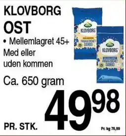 ABC Lavpris Klovborg ost tilbud